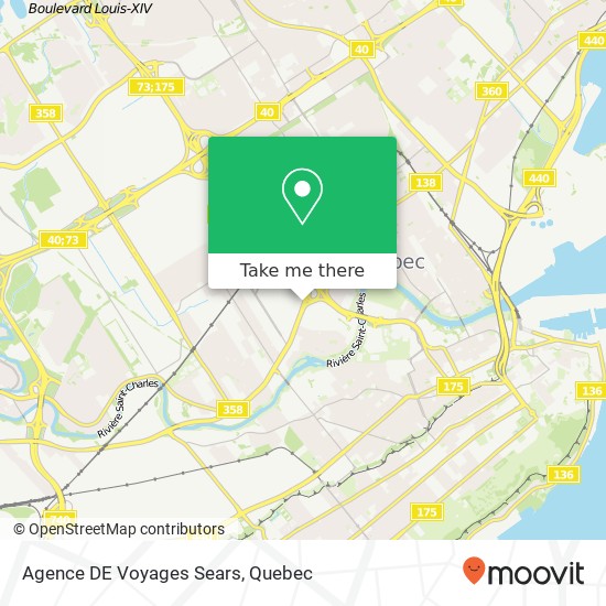 Agence DE Voyages Sears map