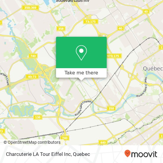 Charcuterie LA Tour Eiffel Inc map