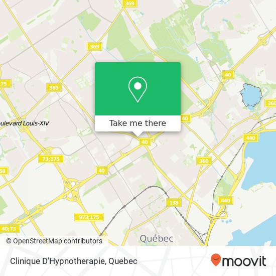 Clinique D'Hypnotherapie map