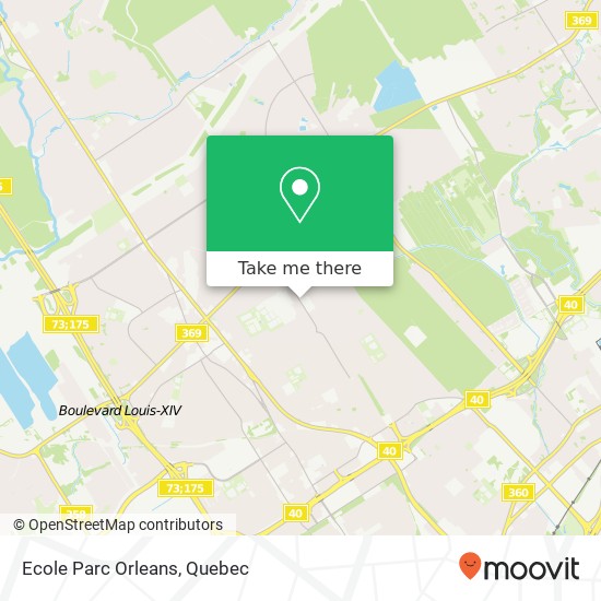 Ecole Parc Orleans map