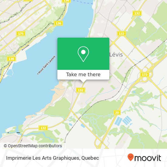 Imprimerie Les Arts Graphiques map