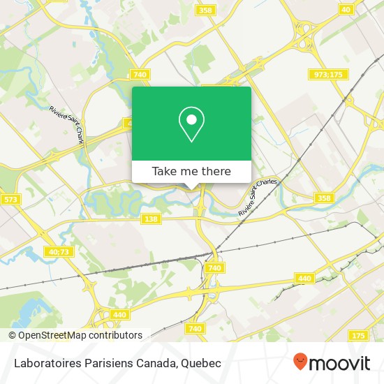 Laboratoires Parisiens Canada map