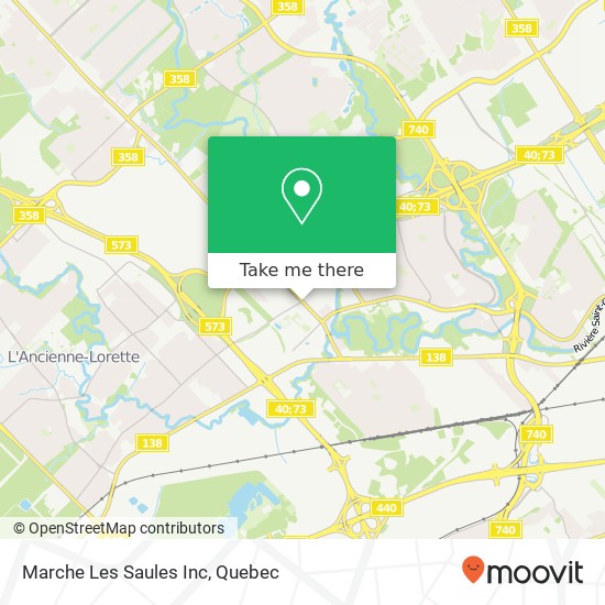 Marche Les Saules Inc map