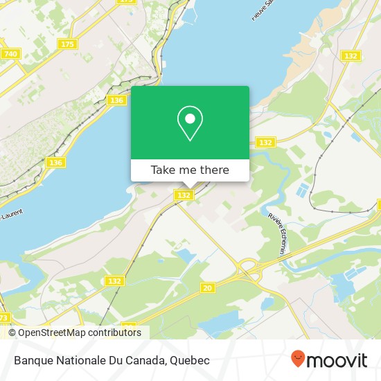 Banque Nationale Du Canada map