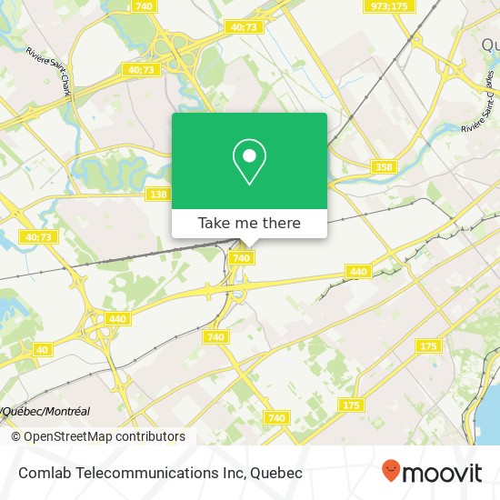 Comlab Telecommunications Inc map