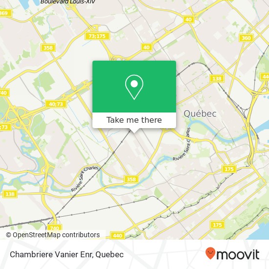 Chambriere Vanier Enr map