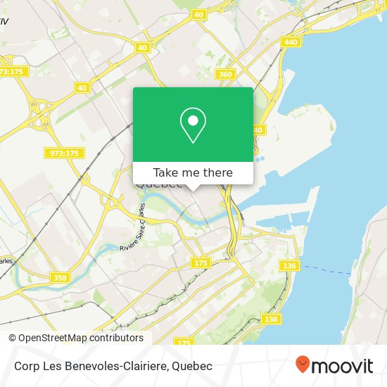 Corp Les Benevoles-Clairiere map