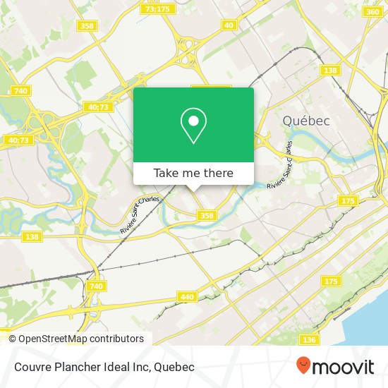 Couvre Plancher Ideal Inc map