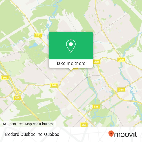 Bedard Quebec Inc map