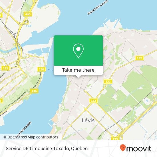 Service DE Limousine Toxedo map