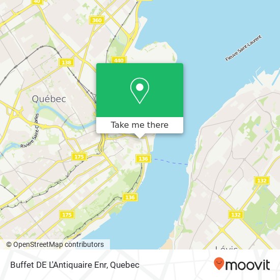 Buffet DE L'Antiquaire Enr map