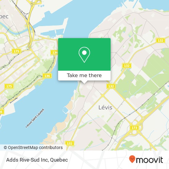 Adds Rive-Sud Inc map