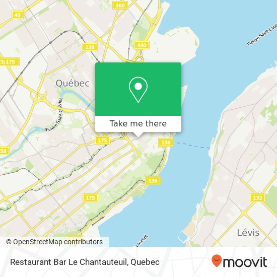 Restaurant Bar Le Chantauteuil map