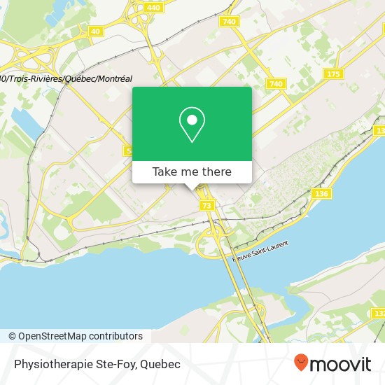 Physiotherapie Ste-Foy map