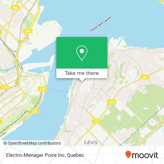 Electro-Menager Poire Inc map