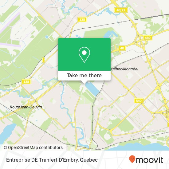Entreprise DE Tranfert D'Embry map