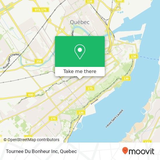 Tournee Du Bonheur Inc map