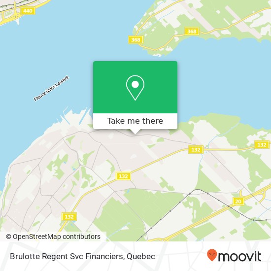 Brulotte Regent Svc Financiers map