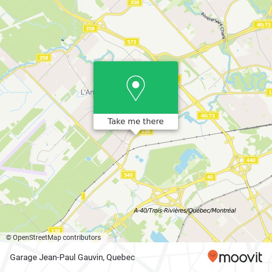 Garage Jean-Paul Gauvin map