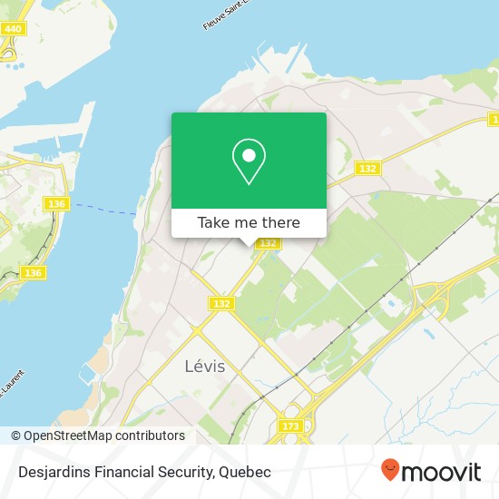 Desjardins Financial Security map