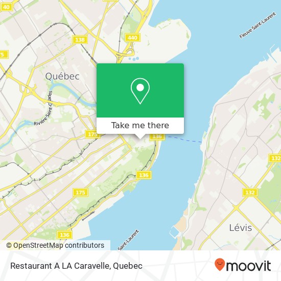 Restaurant A LA Caravelle map