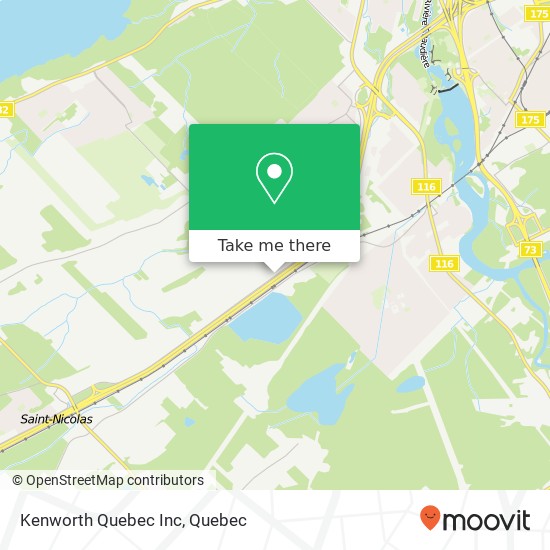 Kenworth Quebec Inc map