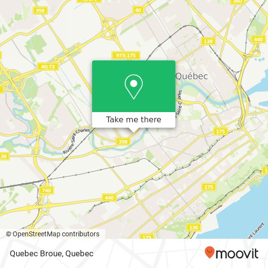 Quebec Broue map