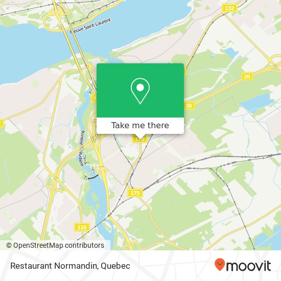 Restaurant Normandin map