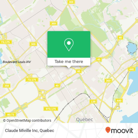 Claude Miville Inc map