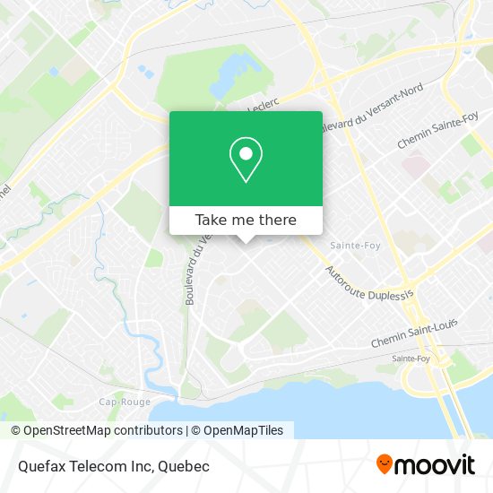 Quefax Telecom Inc map