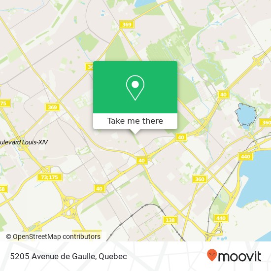 5205 Avenue de Gaulle map