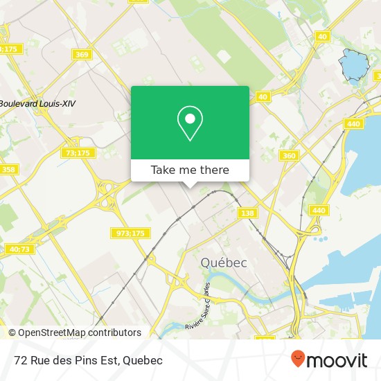 72 Rue des Pins Est map
