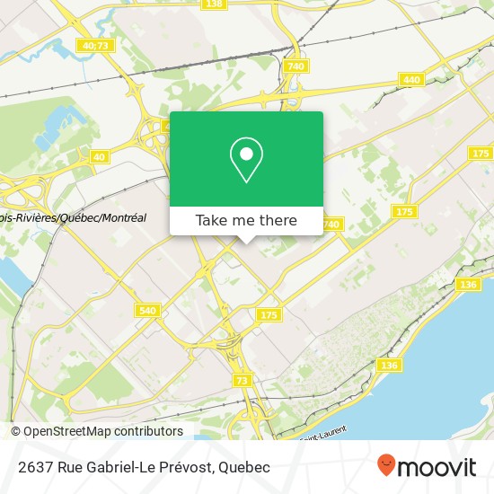 2637 Rue Gabriel-Le Prévost map