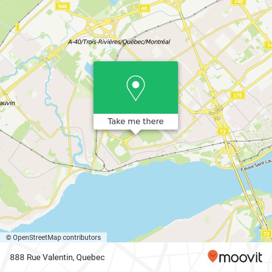 888 Rue Valentin map