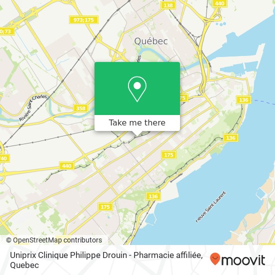 Uniprix Clinique Philippe Drouin - Pharmacie affiliée map