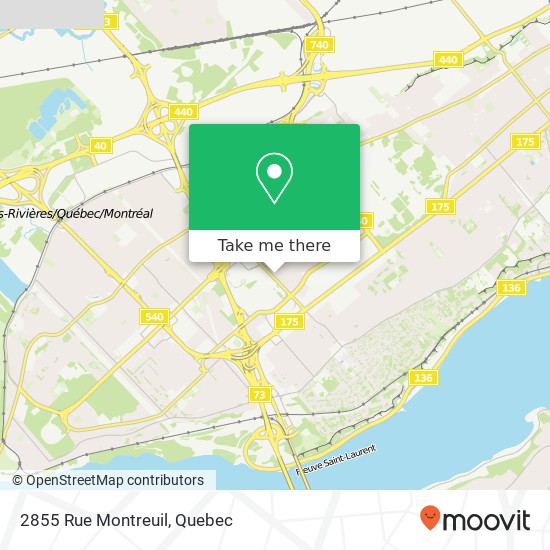 2855 Rue Montreuil map