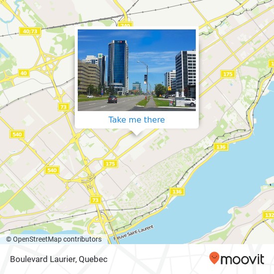 Boulevard Laurier map