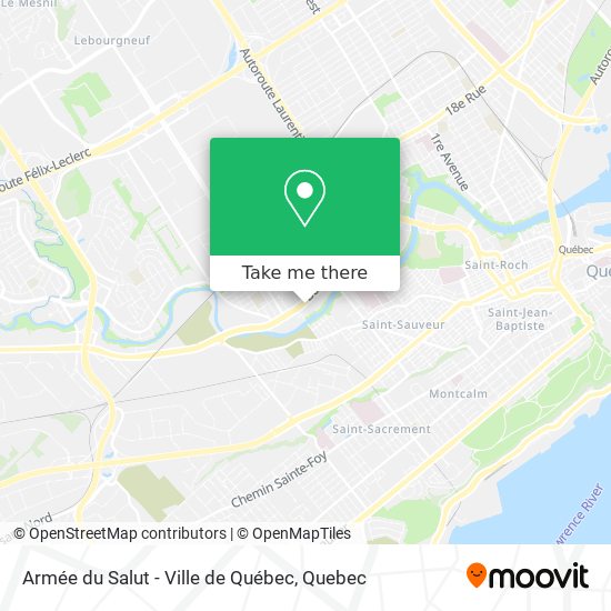 Armée du Salut - Ville de Québec map