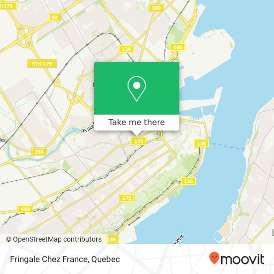 Fringale Chez France, 337 Rue Notre-Dame-des-Anges Québec, QC G1K map