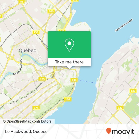 Le Packwood, 152 Rue St-Paul Québec, QC G1K 3W1 map