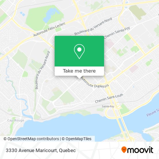 3330 Avenue Maricourt map