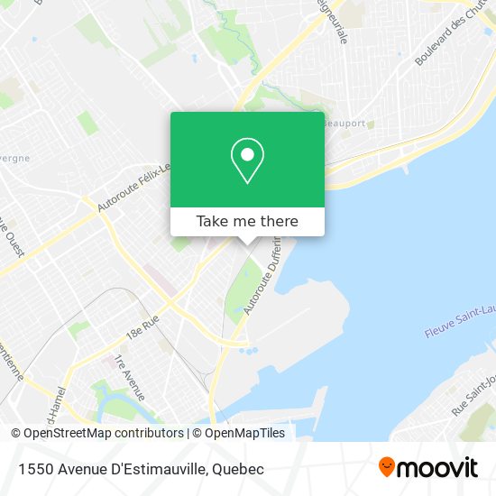 1550 Avenue D'Estimauville map
