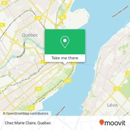 Chez Marie Claire map