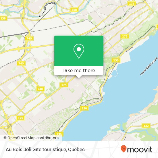 Au Bois Joli Gîte touristique map