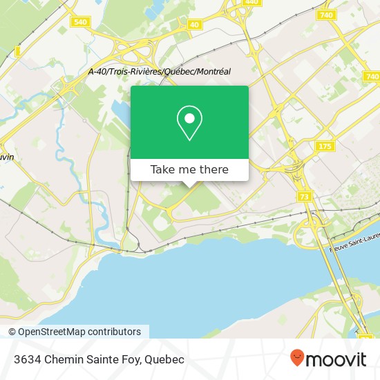 3634 Chemin Sainte Foy map