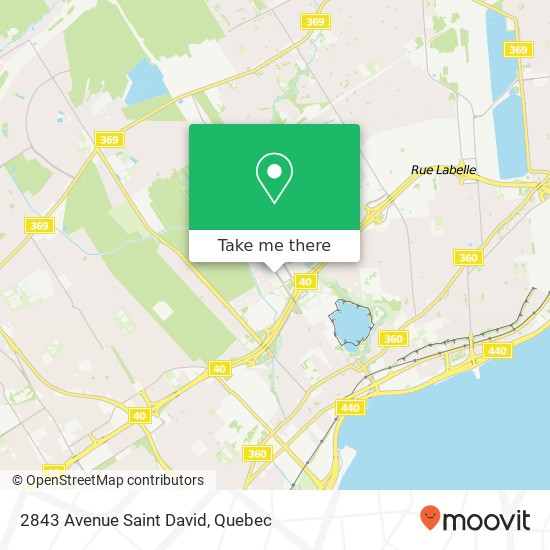 2843 Avenue Saint David map