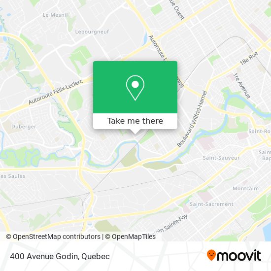 400 Avenue Godin map