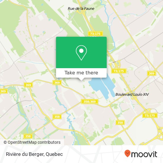 Rivière du Berger map