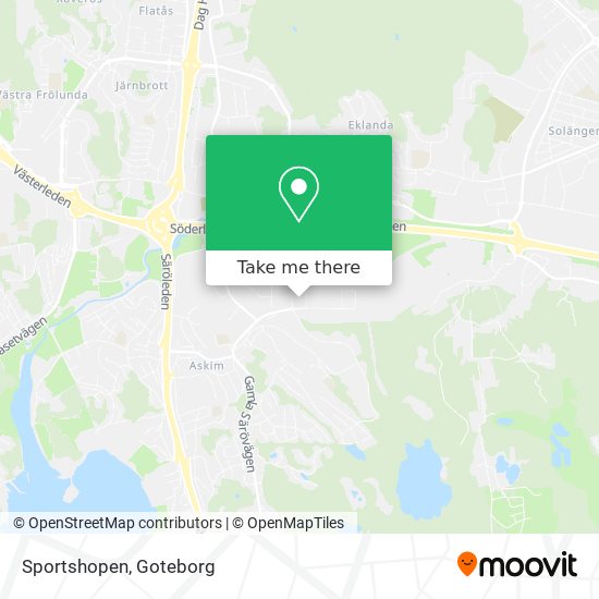 How To Get To Sportshopen In Goteborg By Bus Or Light Rail