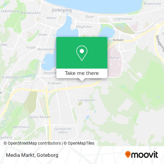 How to get to Media Markt in Jönköping by Bus or Train